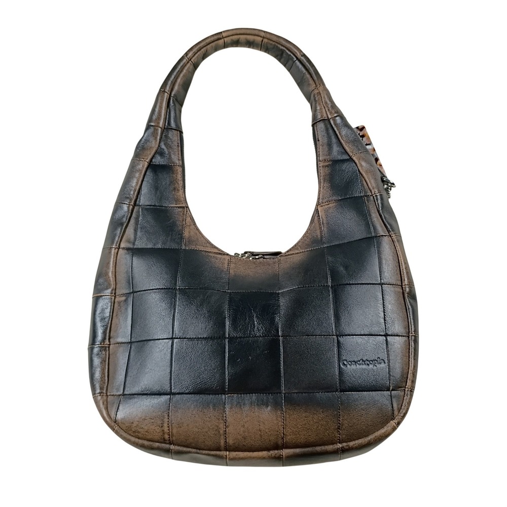 Coachtopia Ergo Shoulder Bag Womens OS Black Brown Upcrafted Leather